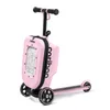 Dreirad-Roller mit Koffer Cariboo iTravel (rosa) Produktbild-Vorschau 2