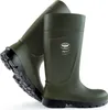 A pair of green and black rubber boots are shown against a white background. Produktbild-Vorschau