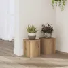 Support pour plantes 2 pcs. Chêne Artisan 15x15x20 cm Voir les images du produit 2