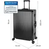 Travelhouse Tokyo Alu Reisekoffer Schwarz S-55cm & XL-78cm Produktbild-Vorschau 13