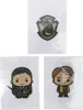 Three Harry Potter themed sticker packs are displayed against a white background. The top pack features the Slytherin crest, while the bottom two packs show cartoon-style characters. Produktbild-Vorschau