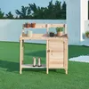 Stolík na rastliny "Alessano" so skrinkou 110 x 107 x 46 cm Náhľad obrázku produktu 2