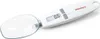 A white digital kitchen scale shaped like a spoon, with a clear scoop and a digital display showing '0.0'. The brand 'SOEHNLE' is visible. Anteprima dell’immagine prodotto