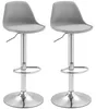 Lot de 2 tabourets de bar HOMCOM, tabourets rembourrés avec Voir les images du produit 1