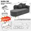 Merax : chaise longue avec espace de rangement et structure Voir les images du produit 14