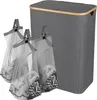 Jayseuw Panier à linge avec couvercle, 160 L, sac à linge Voir les images du produit 8