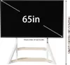 A TV stand with a large screen displaying '65in'. Podgląd zdjęcia produktu