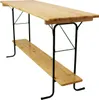 Stehtisch klappbar 220cm rechteckig Höhe 110cm Stahl und Produktbild-Vorschau 1