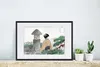 MuchoWow® Gerahmtes Poster Frau - Japan - Natur - Kimono Produktbild-Vorschau 4