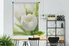 MuchoWow® Wandteppich Wandbehang Nahaufnahme einer weißen Produktbild-Vorschau 3