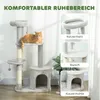 PawHut Kratzbaum 114 cm Katzenturm mit Höhle, Sisalstämme, Produktbild-Vorschau 5
