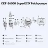 SunSun CET-15000 SuperECO jezírkové čerpadlo 15 000 l/h / Náhled obrázku produktu 16