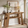 Konsola z litego drewna, 120 cm Stolik pomocniczy w stylu Podgląd zdjęcia produktu 10