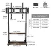WISFOR TV Ständer Rollbar, TV Standfuss Höhenverstellbar Produktbild-Vorschau 6