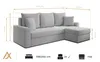 AX LIVING Karaman Schlafsofa mit Bettkasten Eckcouch Sofa Produktbild-Vorschau 6
