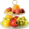 Kuchenplatte Tortenplatte MONZE zweistöckige transparente Produktbild-Vorschau 4