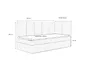 MR GROUP Boxspringbett LUGO 100x200cm links hellgrau Produktbild-Vorschau 6