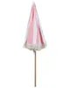 BELIANI Sonnenschirm Rosa Stoff-Bespannung Rund ⌀ 150 cm Produktbild-Vorschau 5