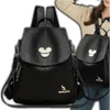 Camerazar Elegante Zaino City 2in1 in pelle nera da donna Anteprima dell’immagine prodotto 9