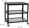 Relaxdays Rollwagen, 3 Ablagen, Küche & Wohnzimmer, H x B x Produktbild-Vorschau 4