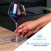 Intirilife 2x Wein Glas mit moderner Kante - 470 ml Produktbild-Vorschau 2