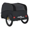 vidaXL Fahrradanhänger Schwarz 45 kg Eisen Produktbild-Vorschau 8