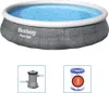 Aufstellpool-Set Ø 396 x 84 cm Rattan Produktbild-Vorschau 11