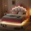 INONEFT Kinderbett 140x200cm, Prinzessinnenbett mit LED, Produktbild-Vorschau 4