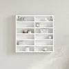 Möbel Vitrinenschrank Weiß 60x8,5x58 cm Holzwerkstoff - Produktbild-Vorschau 2
