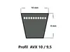 SWR Kfz-Keilriemen AVX10 x 1125 La, flankenoffen, Produktbild-Vorschau 2