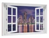 Wallario Wandbild mit Fenster-Illusion: Tokyo- Skyline bei Produktbild-Vorschau 2