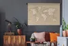 MuchoWow® Wandteppich Wandbehang Weltkarte - Buchstaben - Produktbild-Vorschau 6