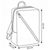 Zagatto Reiserucksack Handgepäck 40x25x20 20L WIZZAIR Produktbild-Vorschau 3