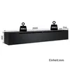 SONNI TV-Schrank Schwarz Hochglanz 200 x 35 x 30cm Produktbild-Vorschau 4