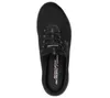 A top-down view of a black Skechers shoe. Voir les images du produit