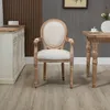 HOMCOM kuchyňská židle jídelní židle se vzhledem lnu, Náhled obrázku produktu 6