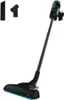 A cordless stick vacuum cleaner with accessories displayed against a white background. Produktbild-Vorschau