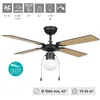Stropný ventilátor EGLO Fortaleza, 4 lopatky s reťazou, Náhľad obrázku produktu 9