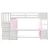 Flieks etagebed 90x200 cm met bureau en plank, Productafbeelding-voorbeeld 12