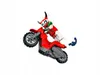 A LEGO minifigure on a red motorcycle. Náhled obrázku produktu