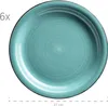 A single turquoise plate with a dark rim, shown from a top-down perspective. Text indicating quantity and size is present. Produktbild-Vorschau