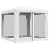 vidaXL Tenda per feste con 4 pareti laterali in rete 2,5 x Anteprima dell’immagine prodotto 4
