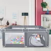 LZQ Laufstall Baby Laufgitter Absperrgitter 200x180cm Produktbild-Vorschau 3