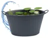 Metallwanne oval mit Griffen 59 x 36 cm - dunkelgrau - Produktbild-Vorschau 1