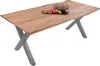 Esstisch Baumkante massiv Akazie eichefarben 220 x 100 cm Produktbild-Vorschau 1