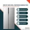 homeX Side by Side Kühlschrank, Kühl-Gefrier-Kombination, Produktbild-Vorschau 2