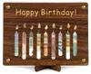 Giftota Holz Geldgeschenke Verpackung Happy Birthday Kerzen Produktbild-Vorschau 1