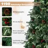 COSTWAY 210 cm Künstlicher Weihnachtsbaum mit 1198 Produktbild-Vorschau 4