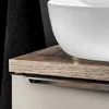 Waschtisch-Unterschrank Set 80cm in taupe mit Vintage Eiche Produktbild-Vorschau 7