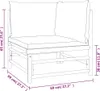 vidaXL 6 tlg. Garten Lounge Set mit Kissen Taupe Bambus - Produktbild-Vorschau 9